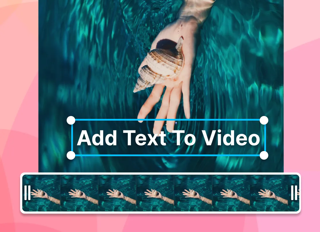 Step 3 - Illustration of exporting a video with text