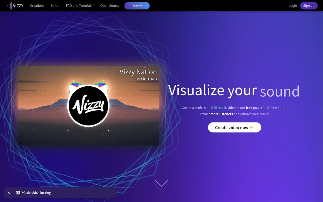 Vizzy homepage, compared against the best Vizzy alternatives