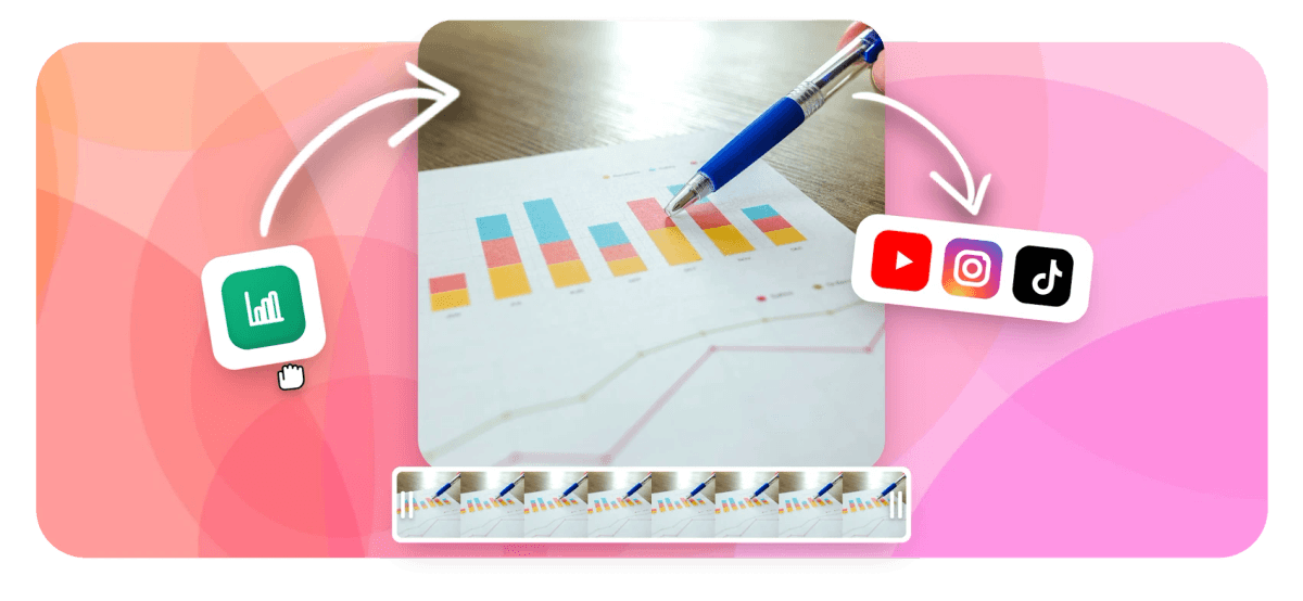Hero - Animated pie chart maker with a donut and center total
