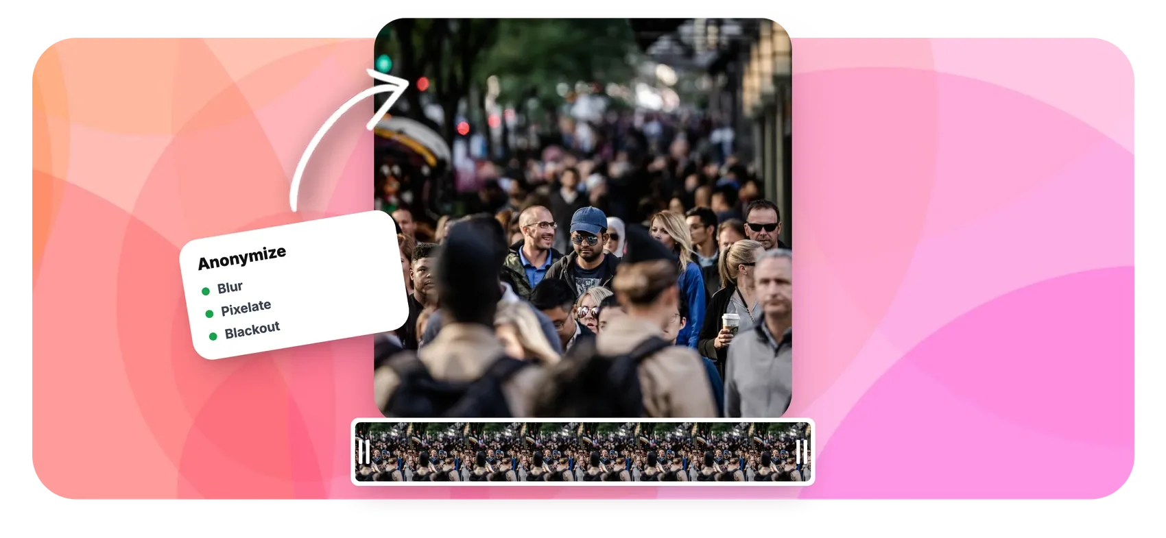 Blur faces in a video automatically