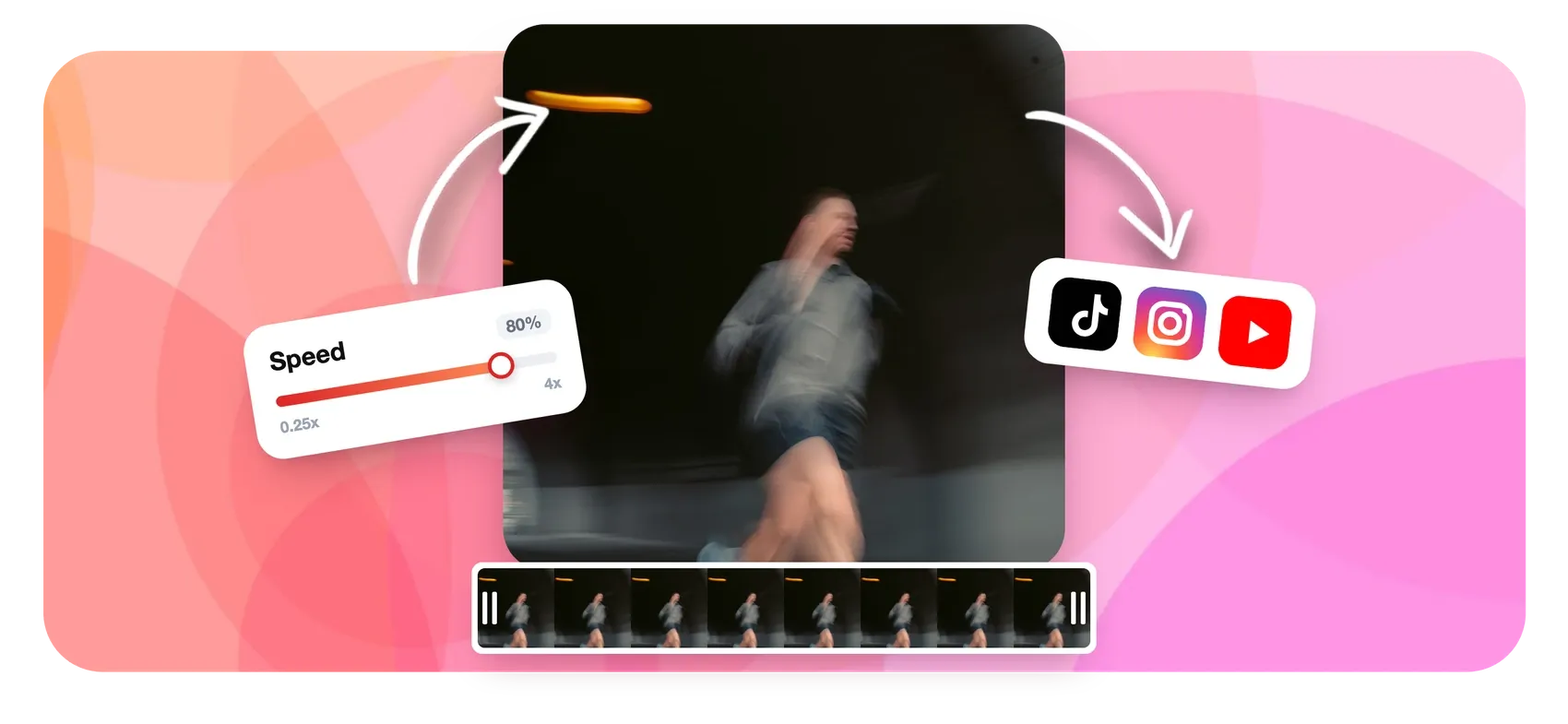 Change video speed from slow motion to fast forward
