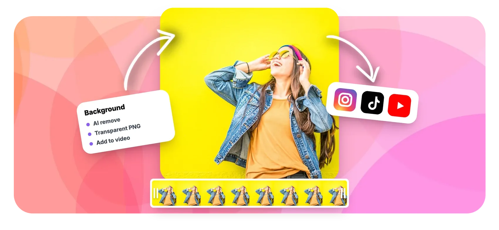 AI image background remover producing a transparent PNG