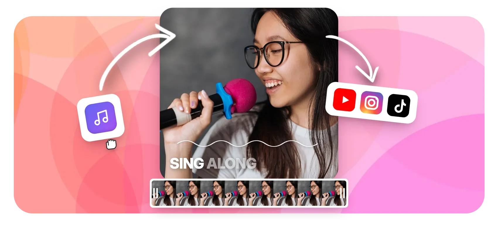 Karaoke video maker with word-synced lyrics