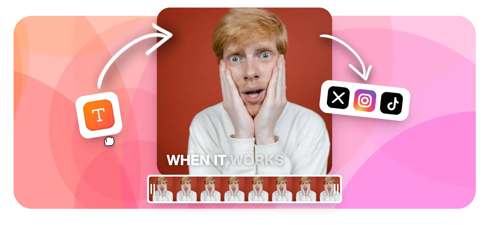 Meme maker for video and image memes with bold captions
