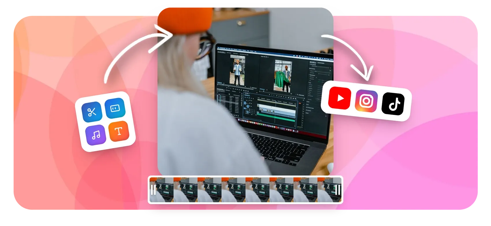 MP4 editor to trim, cut, caption and add music