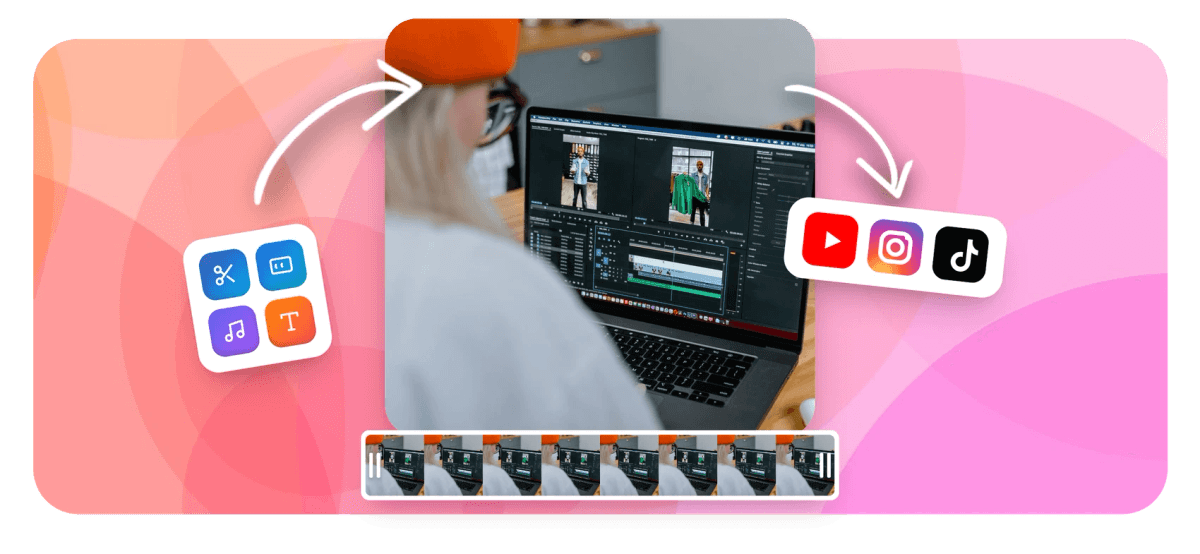 Hero - MP4 editor to trim, cut, caption and add music