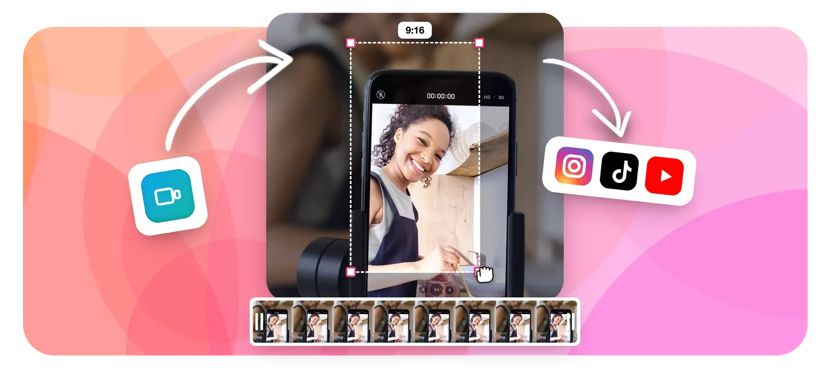 Reels maker for vertical 9:16 Instagram videos