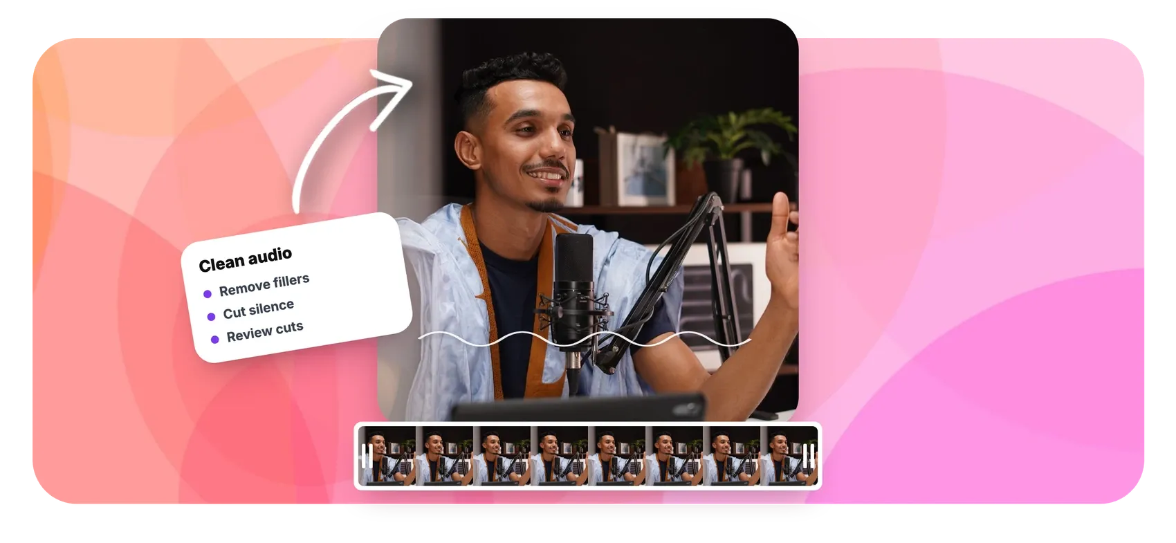 Remove filler words and silences from a video