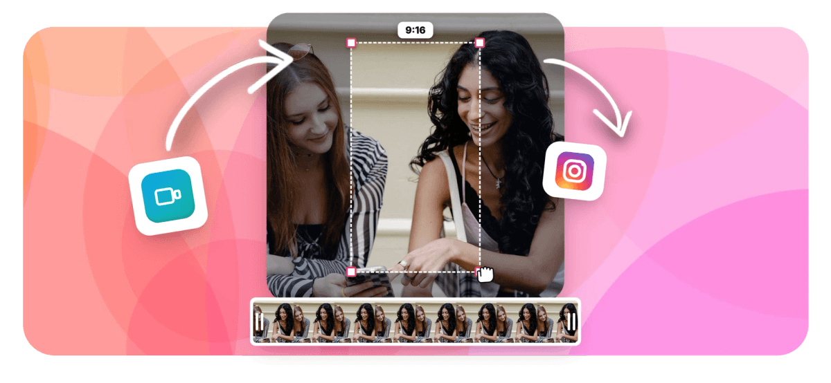 Hero - Resize a video for Instagram Reels, Story and feed