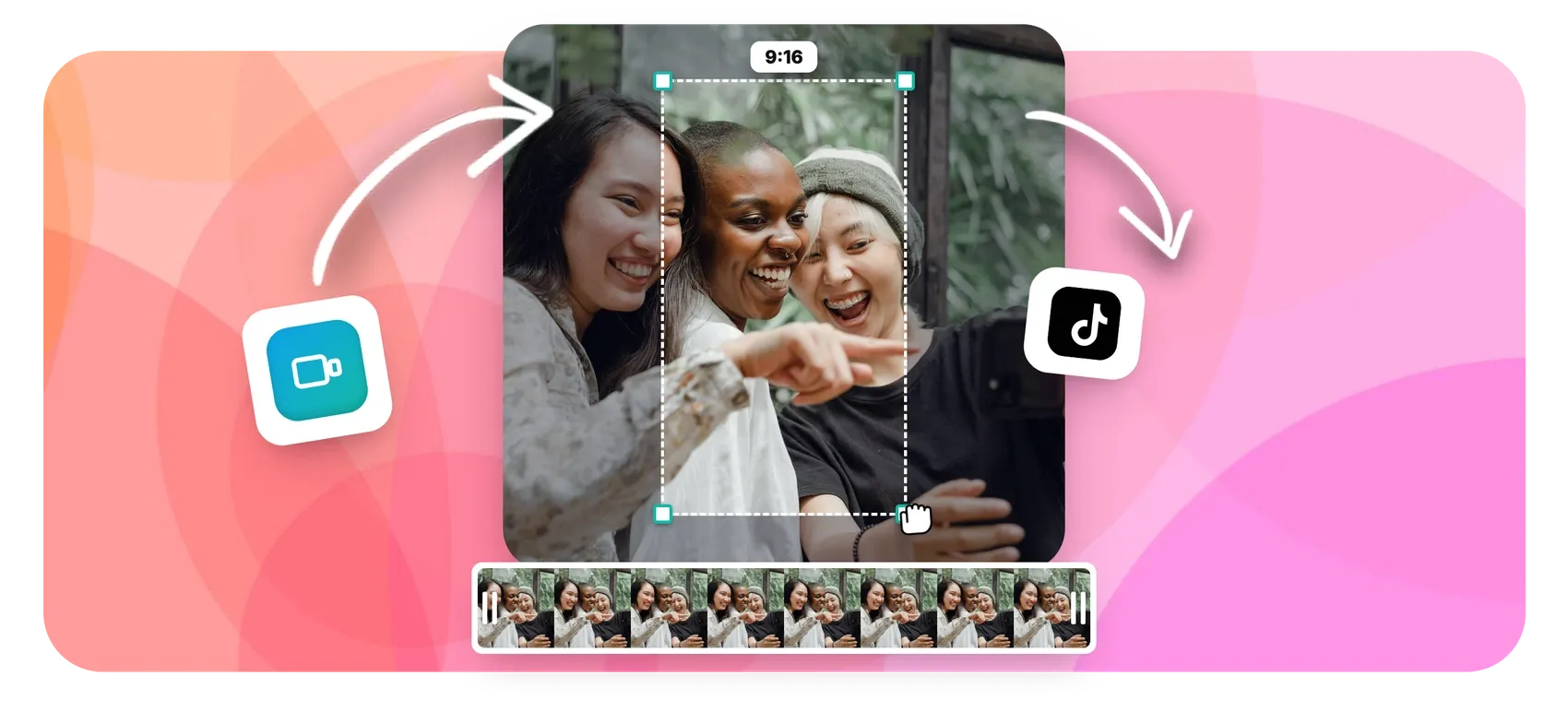 Resize a video for TikTok 9:16