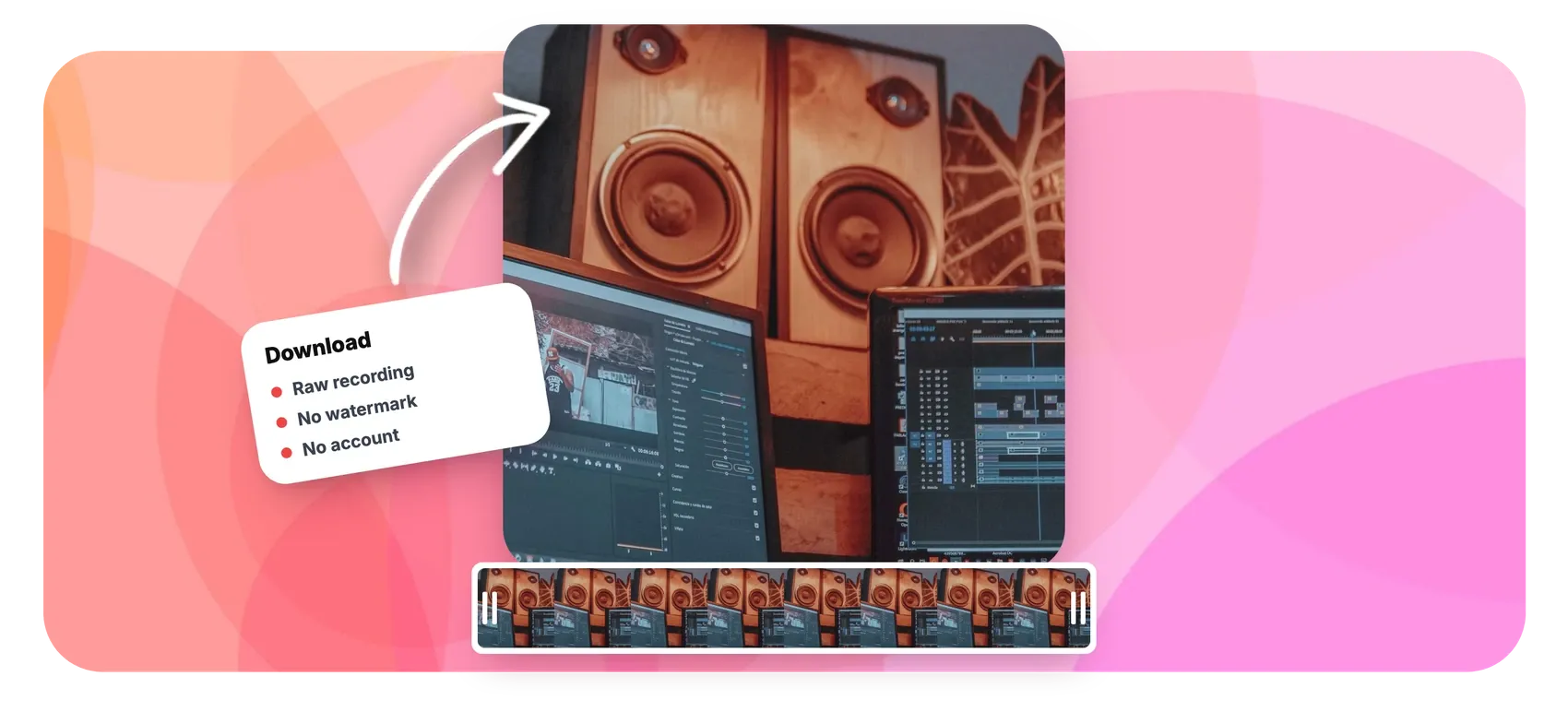 Screen recorder with no watermark on downloaded recordings