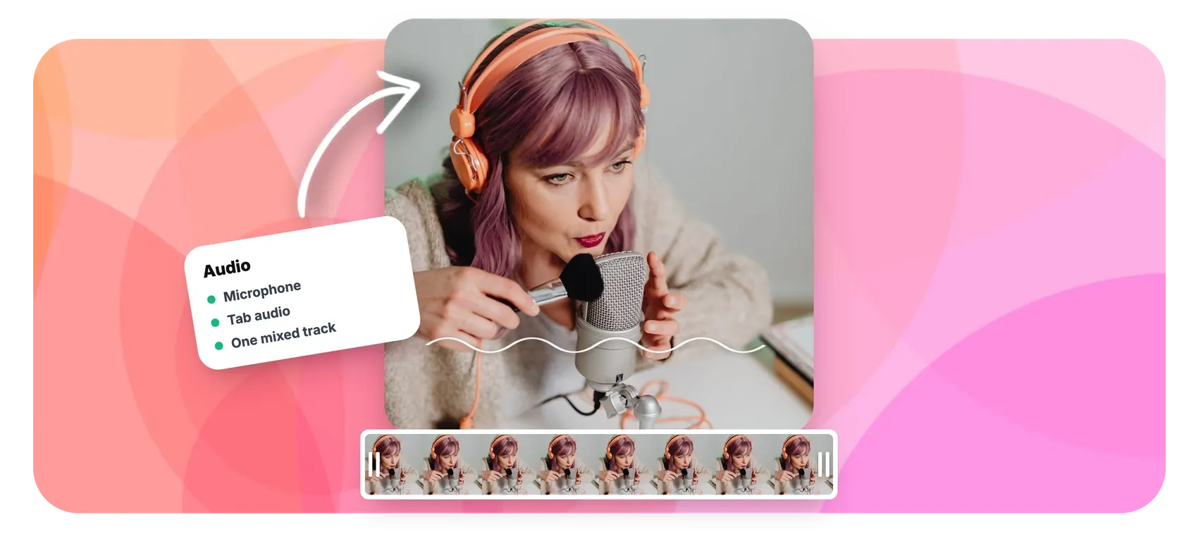 Screen recorder with audio: mic and system sound together