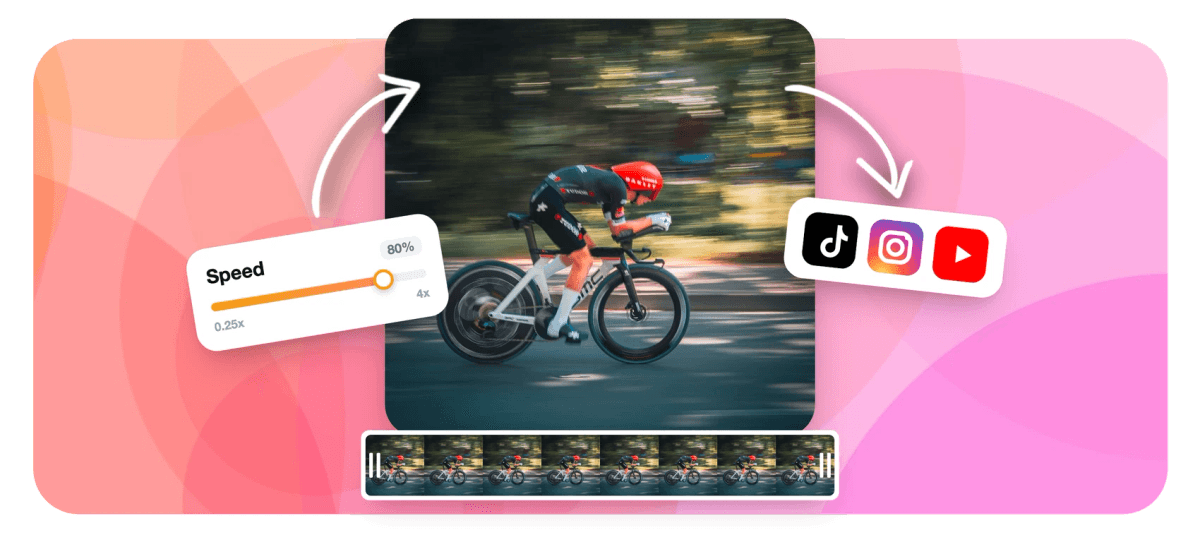 Hero - Speed up or slow down a video online, from 0.25x to 4x