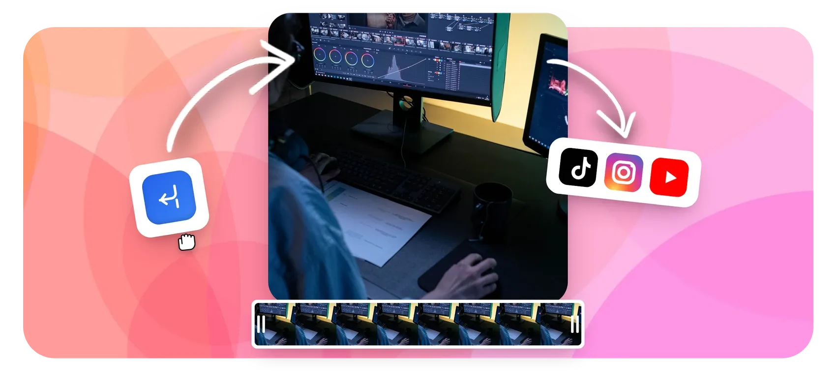 Split video into multiple clips at chosen points