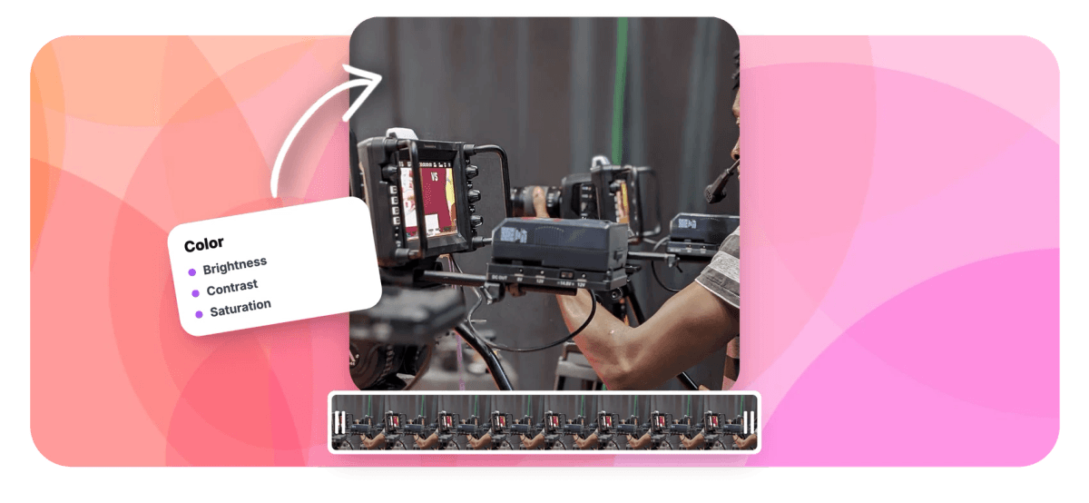 Hero - Video color correction with brightness, contrast and looks