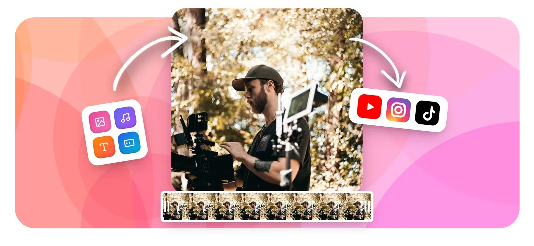 Video maker for social posts, ads and stories