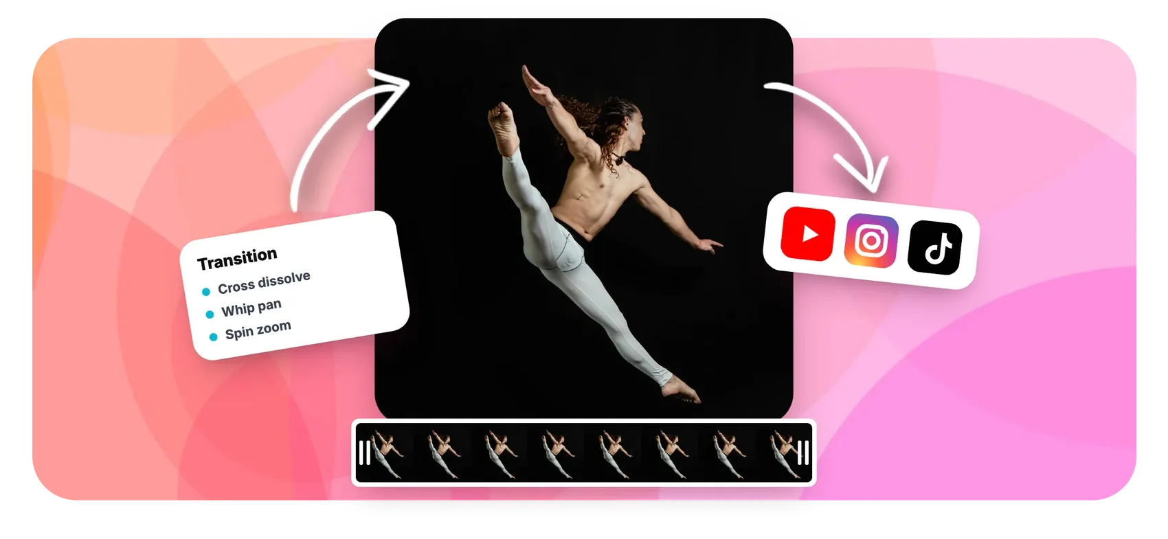 Add transitions between video clips