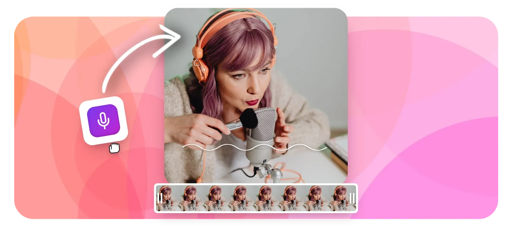 Online voice recorder with live waveform