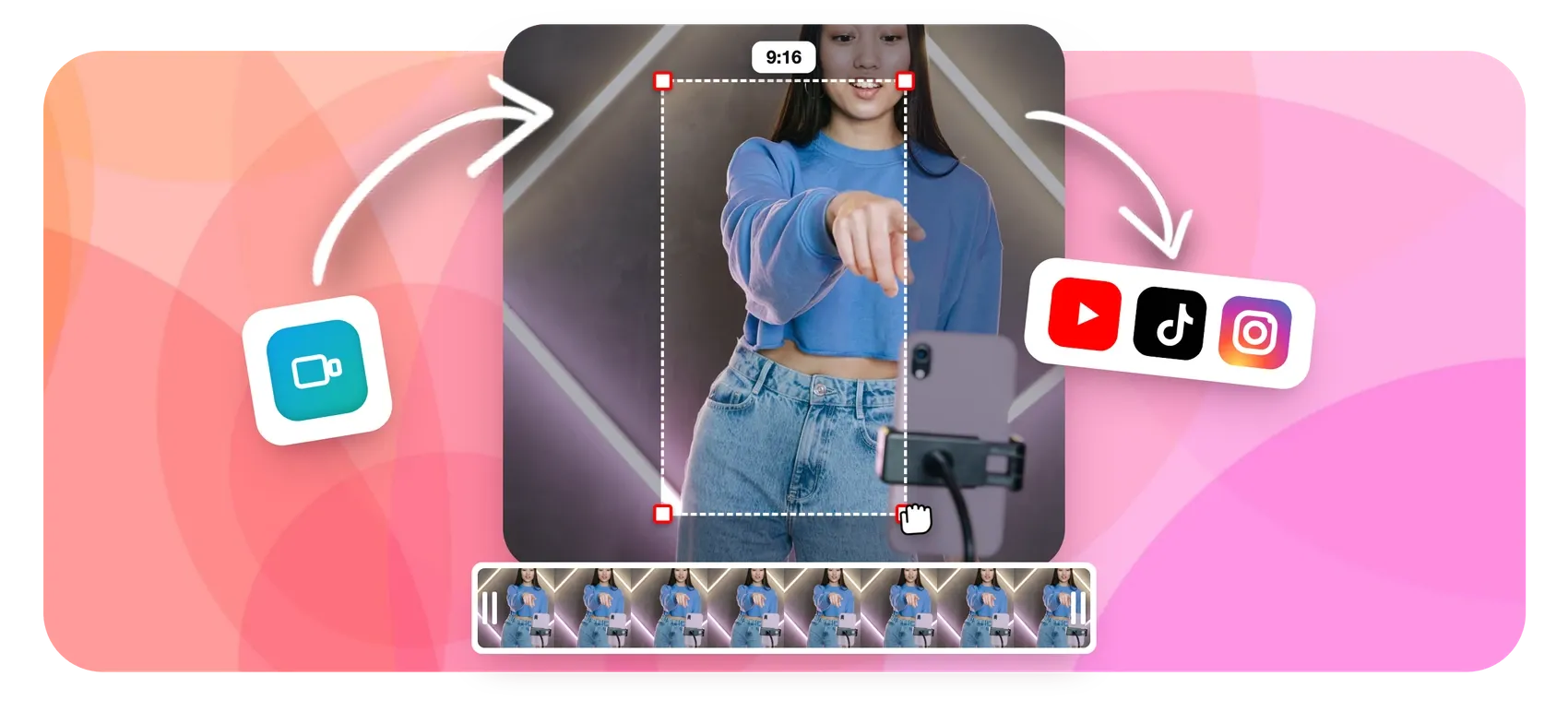 YouTube Shorts maker for vertical 9:16 videos